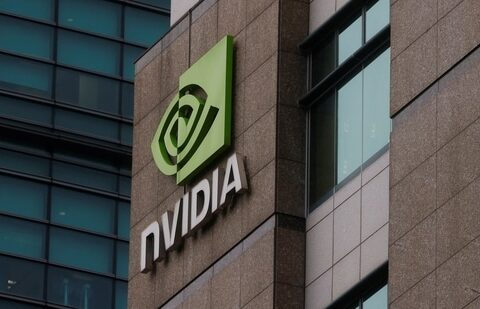 A view of a Nvidia logo at their headquarters in Taipei, Taiwan May 31, 2023. REUTERS/Ann Wang(REUTERS)