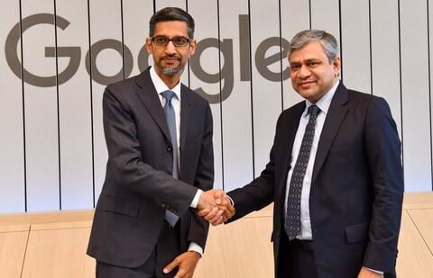 Minister for IT and Communications Ashwini Vaishnaw met Google CEO Sundar Pichai.(PTI)