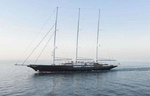 At 417 feet, ‘Koru’ is said to be the world's largest sailing yacht(Twitter/Yacht Informer)