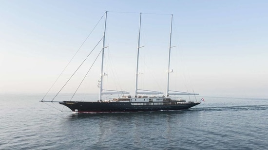 At 417 feet, ‘Koru’ is said to be the world's largest sailing yacht(Twitter/Yacht Informer)