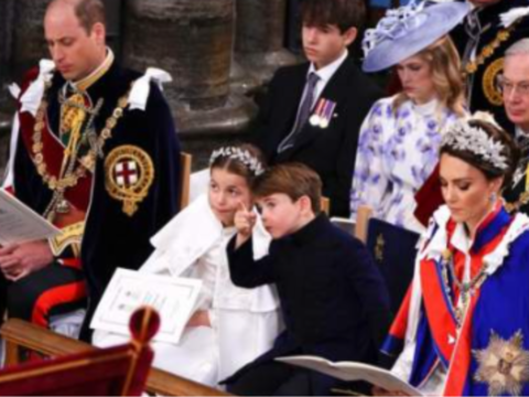 Young British royals step forward at coronation