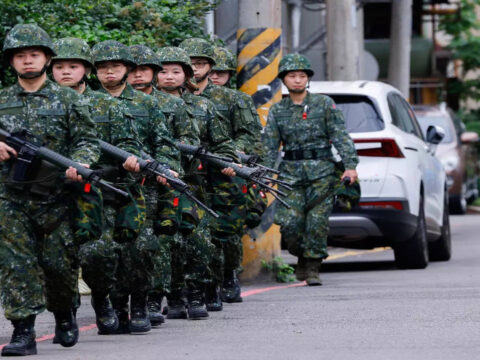 Taiwan holds first training for women reservists