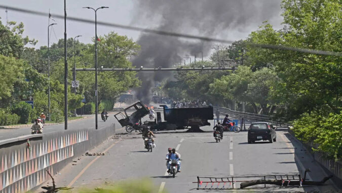 Army deployed in Pakistan's Punjab to maintain law and order after Imran Khan's arrest yesterday