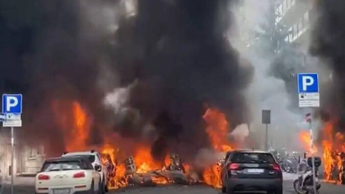 Milan Explosion: Several vehicles in flames after explosion in centre of Milan: Report | World News