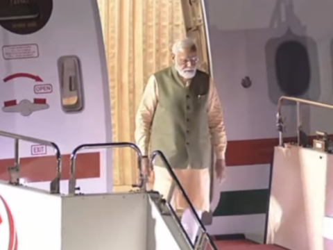 Prime Minister Narendra Modi arrives in Hiroshima for G7 and Quad summits