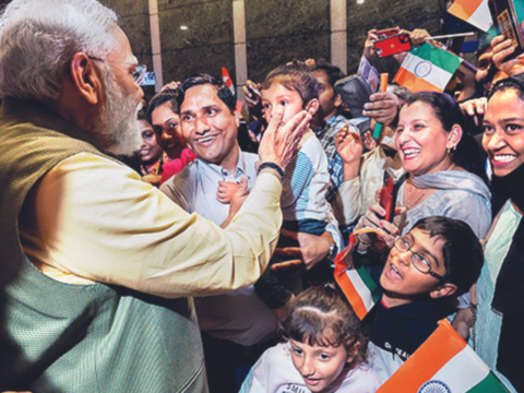 Modi: 91-year-old among diaspora who arrive in Sydney on 'Modi Airways' to greet PM Modi