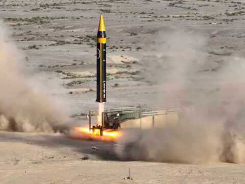 Iran unveils latest version of ballistic missile amid wider tensions over nuclear programme