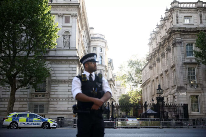 Downing Street: Car crashes into Downing Street gates; police say not a terror act