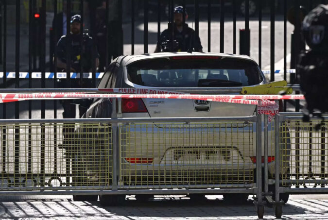 Man arrested for Downing Street car crash released, re-arrested