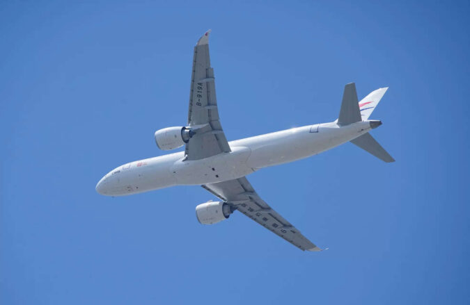 China's first homegrown passenger jet takes off on maiden commercial flight