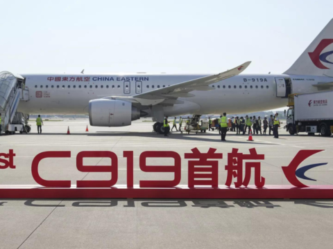 China's first domestically built passenger plane successfully makes its maiden commercial flight