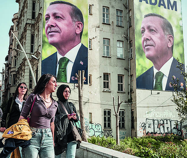 Erdogan: Turkey's incumbent President Recep Tayyip Erdogan claims victory in poll