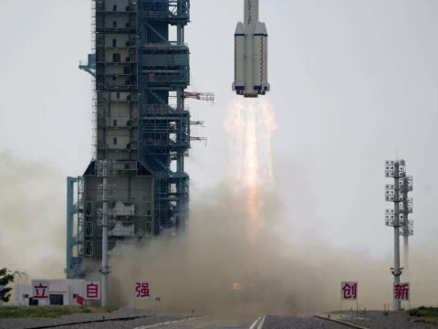 China launches mission with first civilian to space station