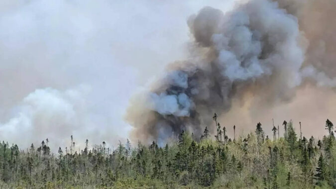 Wildfire on Canada's Atlantic coast forces evacuation of 16,000 people