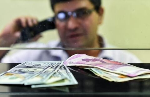 Currency seen at a forex bureau counter in New Delhi.(PTI Photo)