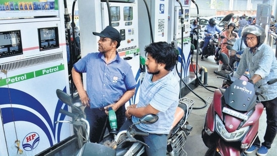 Petrol, diesel rates today (HT file photo)