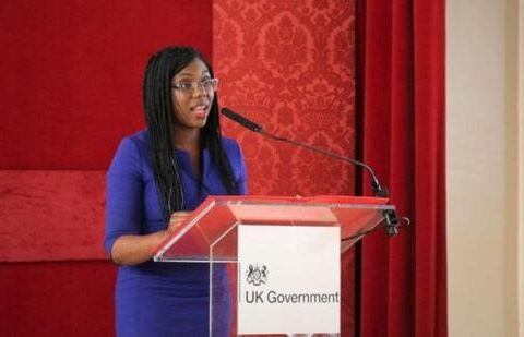 UK Secretary of State for Business and Trade Kemi Badenoch at the London Tech Week. (Official handout photo.)