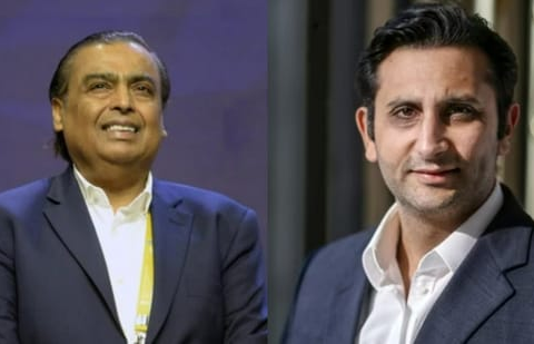 Reliance Industries Limited's Mukesh Ambani (Left) and Serum Institute of India's Adar Poonawalla