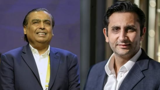 Reliance Industries Limited's Mukesh Ambani (Left) and Serum Institute of India's Adar Poonawalla