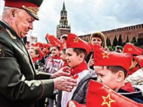 In Russian schools, it’s recite your ABC’s and ‘love your army’