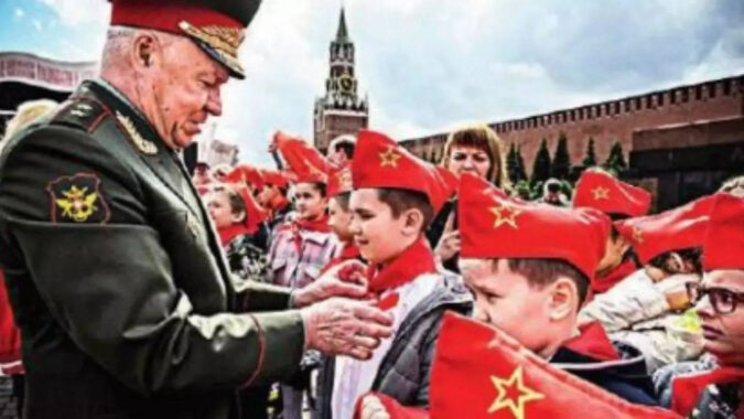 In Russian schools, it’s recite your ABC’s and ‘love your army’