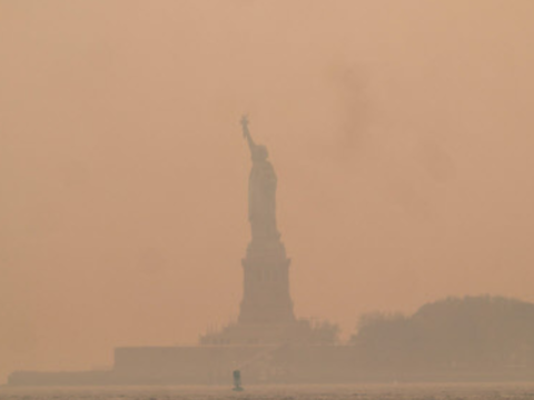 US East Coast blanketed in eerie veil of smoke from Canada fires