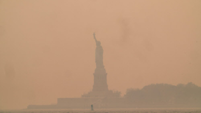 US East Coast blanketed in eerie veil of smoke from Canada fires