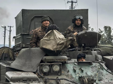 Ukraine infantry vow to fight on after US-made armour damaged