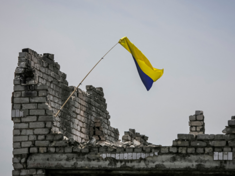 Ukrainian flag, Russian corpses evidence of Kyiv's advance in south