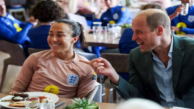 Prince William: WATCH: Prince William pays surprise visit to Lionesses World Cup camp ahead of his birthday