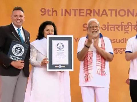 Pm Modi: PM Modi-led yoga session at UN creates Guinness World Record