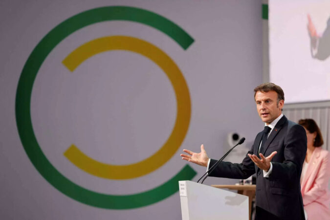 Emmanuel Macron opens climate finance summit with calls for change