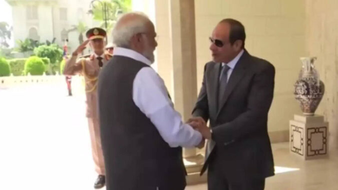 PM Modi meets Egyptian President El-Sisi | India News