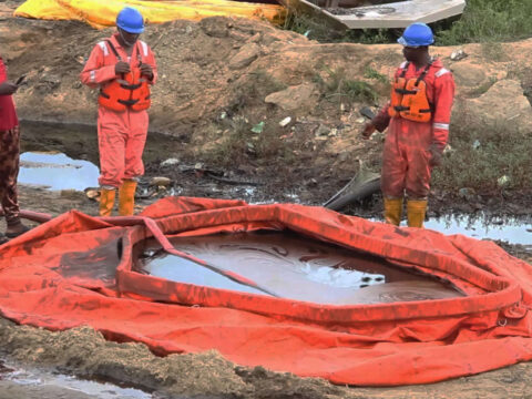 Oil spill from Shell pipeline fouls farms and a river in a long-polluted part of Nigeria