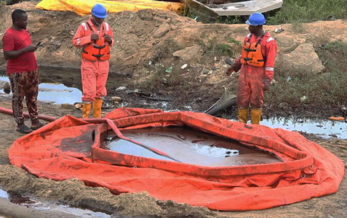 Oil spill from Shell pipeline fouls farms and a river in a long-polluted part of Nigeria