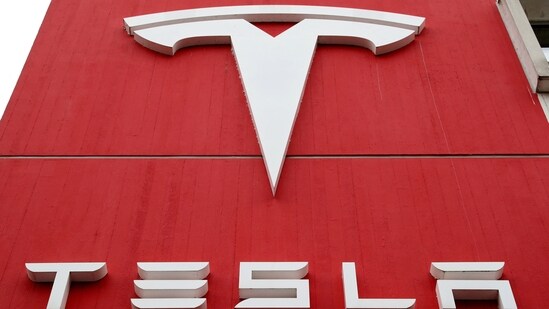 The logo of car manufacturer Tesla(REUTERS)