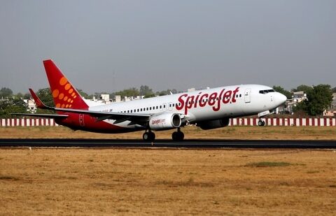 A SpiceJet passenger Boeing 737-800 aircraft takes off from Sardar Vallabhbhai Patel international airport in Ahmedabad.(REUTERS)