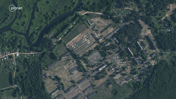 Satellite photos, reports suggest Belarus building army camp for Wagner fighters