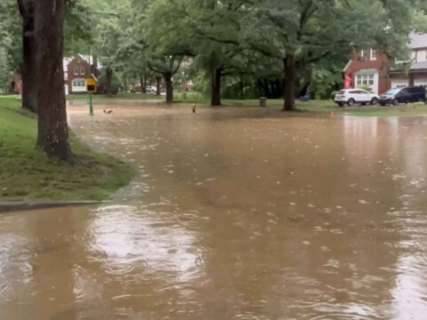 Heavy rains wash across US Northeast, forecasters warn of catastrophic floods