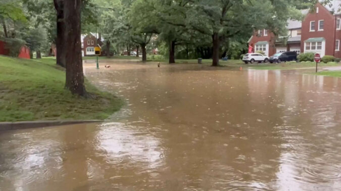 Heavy rains wash across US Northeast, forecasters warn of catastrophic floods