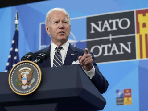 Jens Stoltenberg: Nato summit: Joe Biden hits out at 'craven' Putin