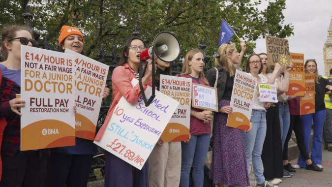 Tens of thousands of doctors in England start 'longest' strike in health system's history