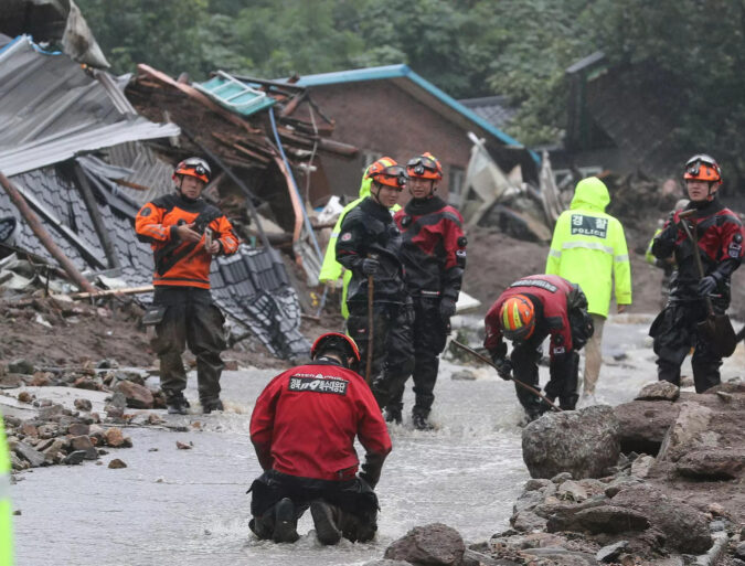 Heavy rains, flooding leave 33 dead in South Korea