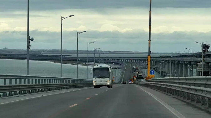 Crimean Bridge: Traffic stopped on Crimean Bridge, reports of blasts