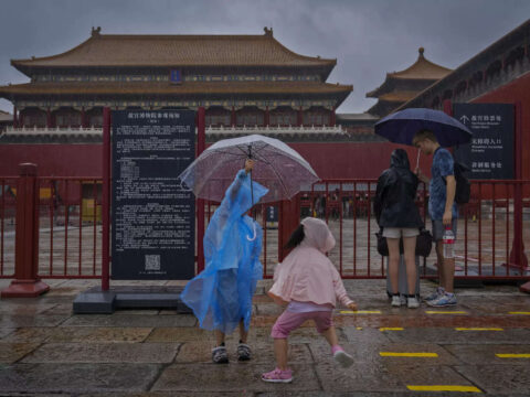 Typhoon: Tens of thousands evacuated as northern China hit by torrential rain