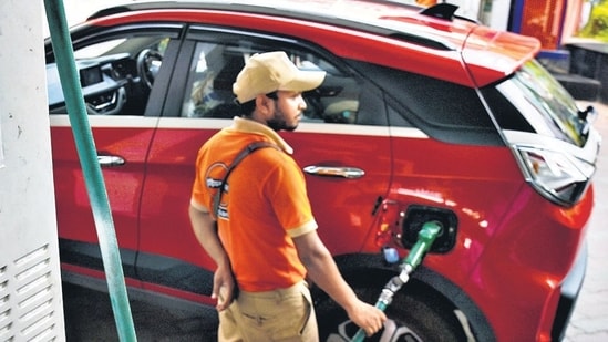 Petrol and diesel rates went up in Punjab by 93 paise and 89 paise per litre, respectively, for retail customers after the state government revised the value added tax (VAT) on fuel in June.(HT_PRINT)