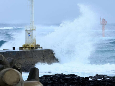 Typhoon Khanun lashes southern Japan, South Korea; another storm looms