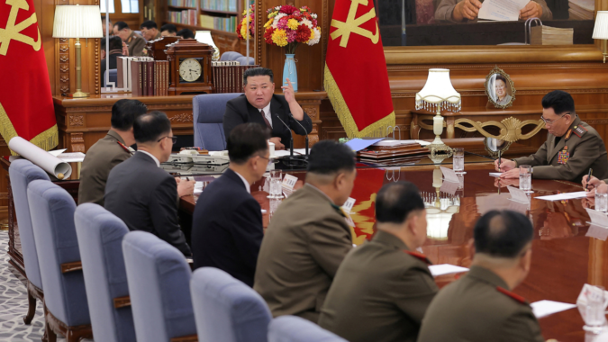 North Korea's Kim dismisses top general, calls for war preparations