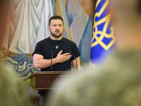 Zelensky says met troops in Ukraine's frontline Donetsk region