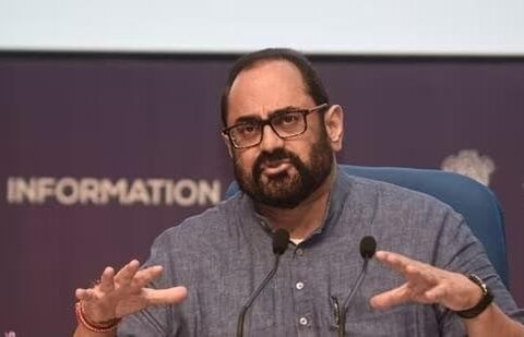 Union minister of state for entrepreneurship, skill development, electronics & information technology, Rajeev Chandrasekhar. (File)(HT_PRINT)